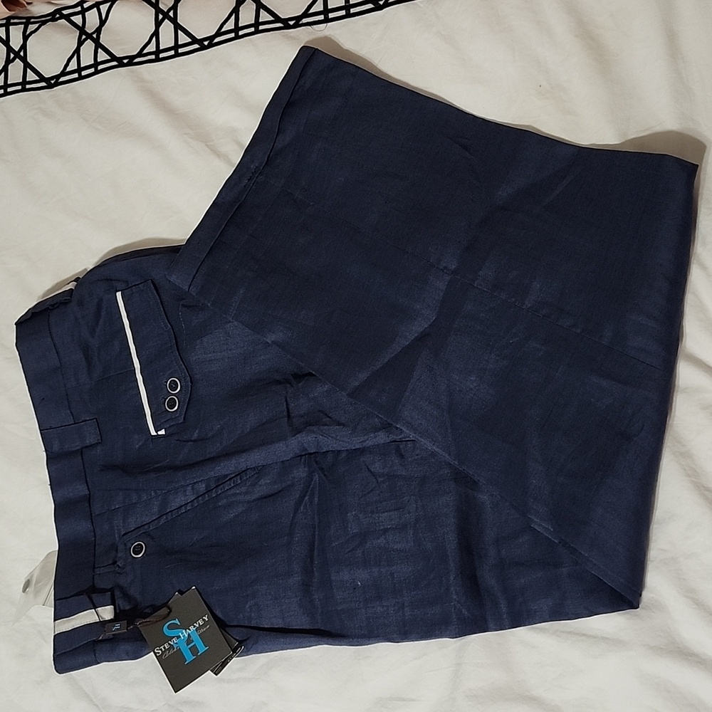 Steve Harvey Mens Linen Suit